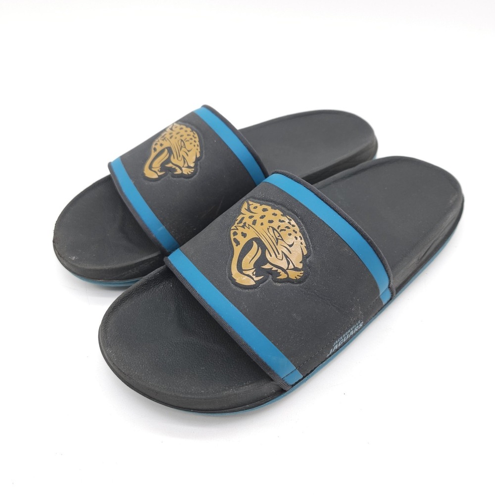Nike Jacksonville Jaguars (Mens 8) Offcourt Slides Slip On Sandals NFL Football